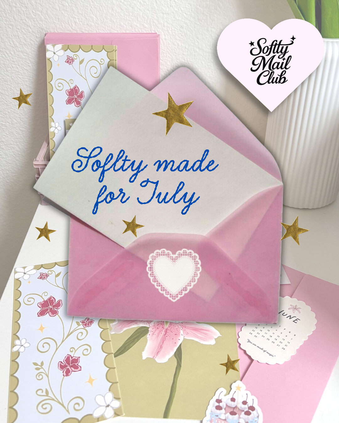 Tropical Tides — July 2026 Softly Mail Club